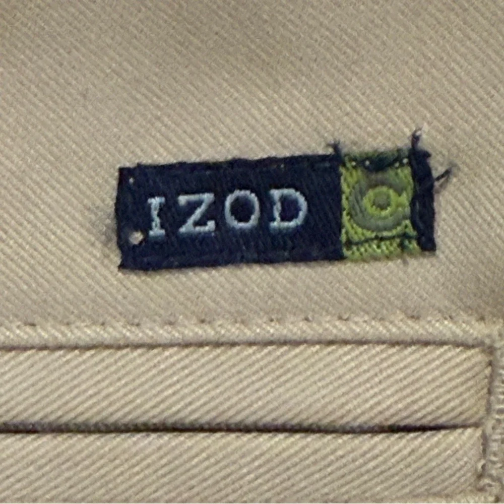 IZOD Men's Dress‎ Pants Size 36x30 Khaki Tan Pleated Front